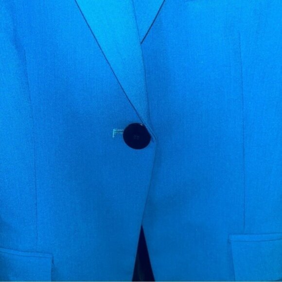 Zara Blue Front Button Blazer Size XS New With Tags - Picture 9 of 11